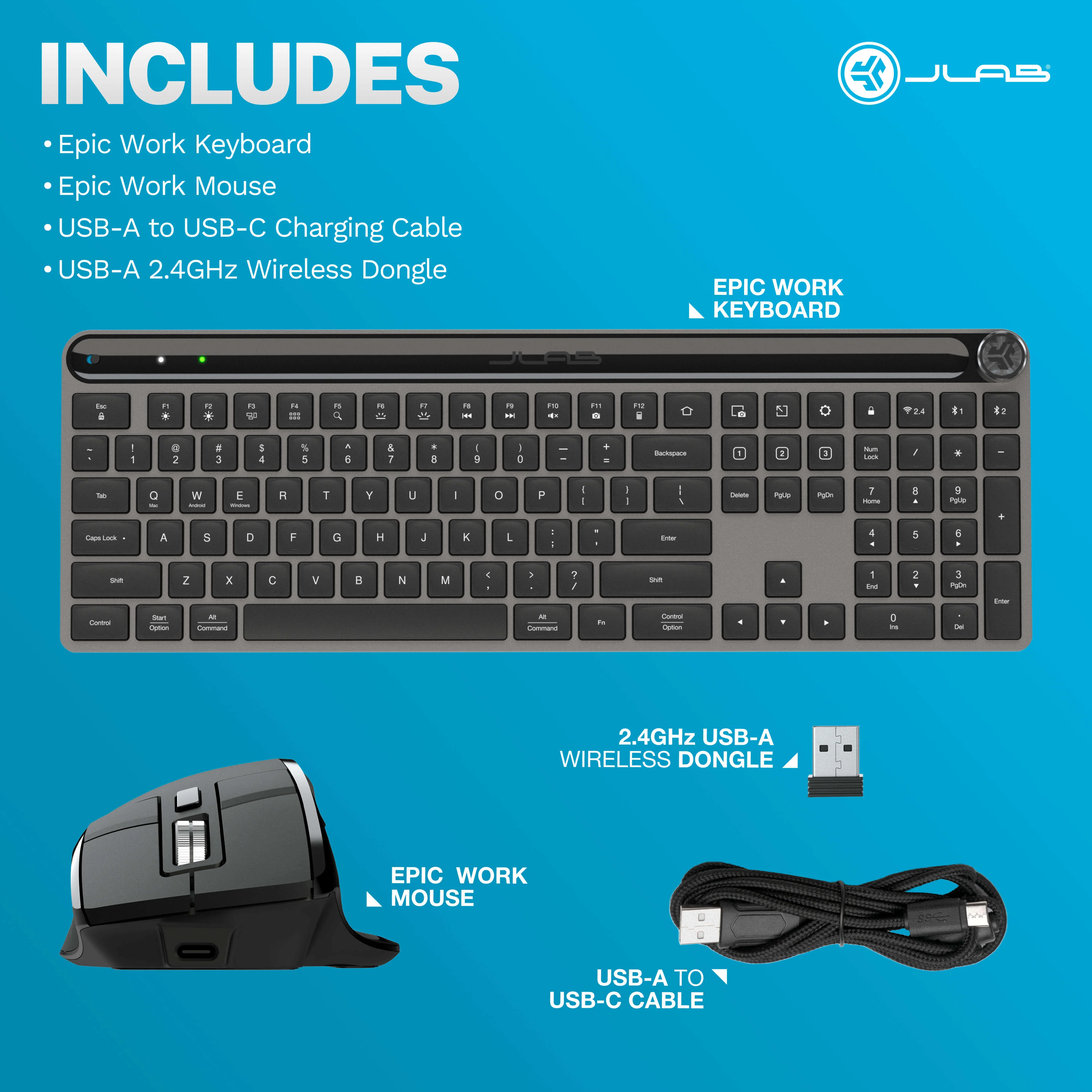 JLab Epic Keyboard Mouse Bundle - Image 13