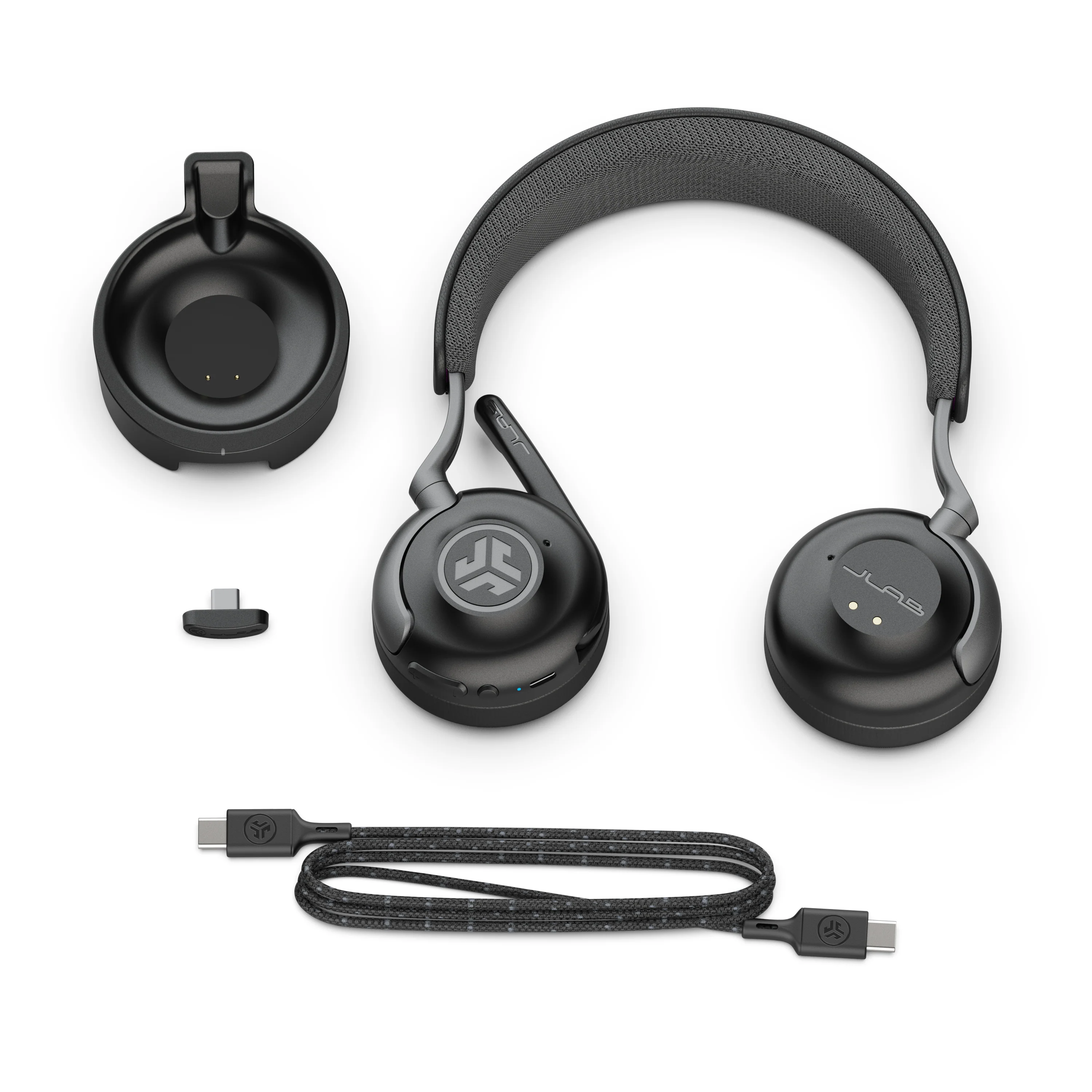 Epic Work ANC Wireless On-Ear Headset Black - Image 9