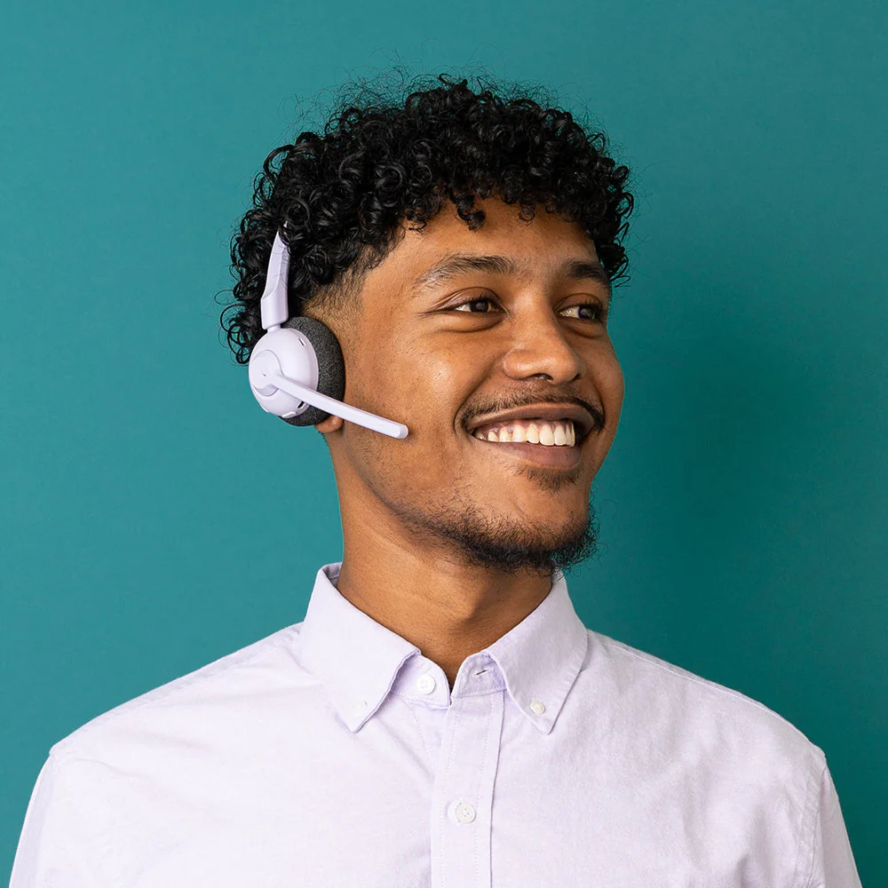 GO Work POP Wireless On-Ear Headset Lilac - Image 2
